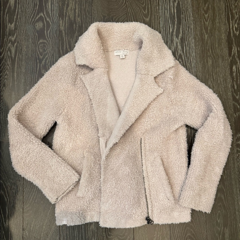 Barefoot Dreams CozyChic Cream Jacket size M